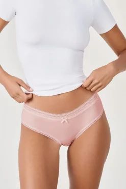 ETAM Culotte|Braguita shorty con bordes de encaje de microfibra AR&Aacute;NDANO