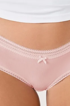 ETAM Culotte|Braguita shorty con bordes de encaje de microfibra AR&Aacute;NDANO