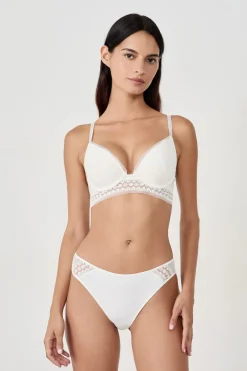 ETAM Braguitas Novias|Braguitas Encaje|braguitas con detalle de encaje BLANCO