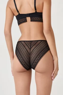 ETAM Braguitas Encaje|Braguita|braguitas con detalle de encaje NEGRO