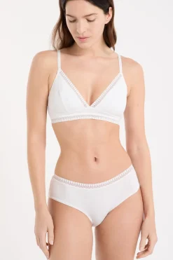 ETAM Braguitas Novias|Culotte|Braguitas culotte de algodón BLANCO