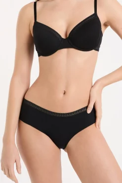 ETAM Culotte|Novedades Braguitas|Braguitas culotte de algodón NEGRO