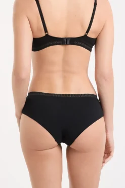 ETAM Culotte|Novedades Braguitas|Braguitas culotte de algodón NEGRO