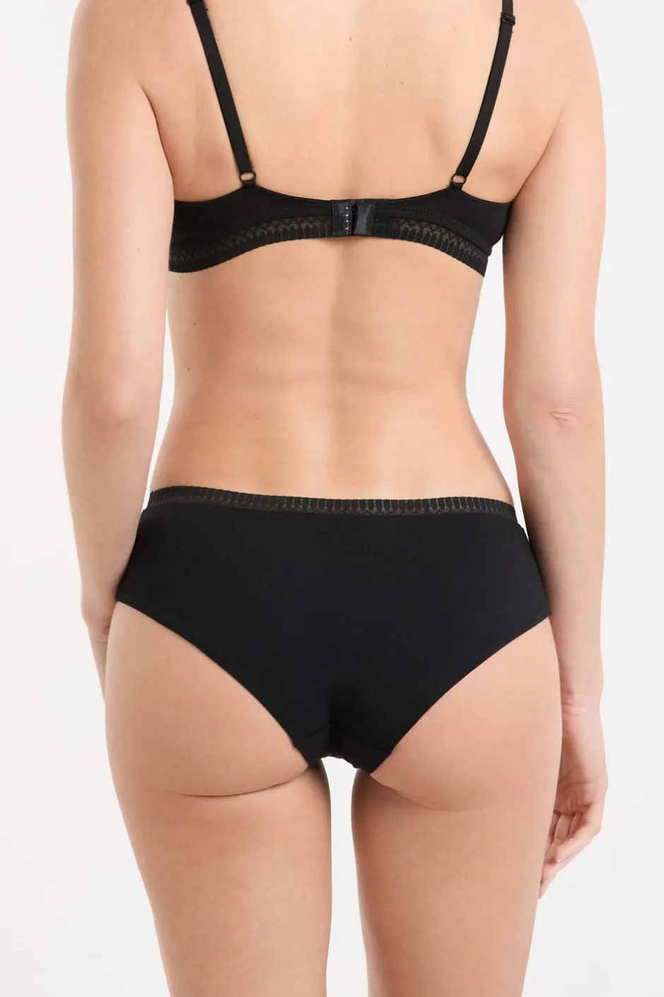 ETAM Culotte|Novedades Braguitas|Braguitas culotte de algodón NEGRO