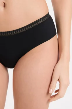ETAM Culotte|Novedades Braguitas|Braguitas culotte de algodón NEGRO