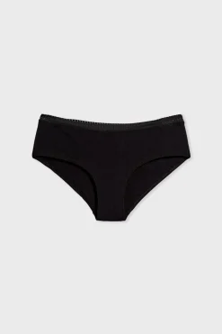 ETAM Culotte|Novedades Braguitas|Braguitas culotte de algodón NEGRO