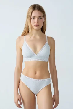 ETAM Braguita|Novedades Braguitas|Braguitas de algodón C.GRIS CLARO