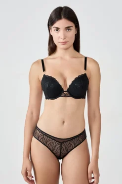ETAM Brasileña|Braguitas de encaje NEGRO