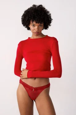 ETAM Braguitas Sexy|Braguita|Braguitas de tul y encaje CARDINAL
