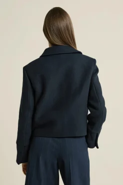 ETAM Chaquetas|Blazers|Caban court avec laine ENCRE