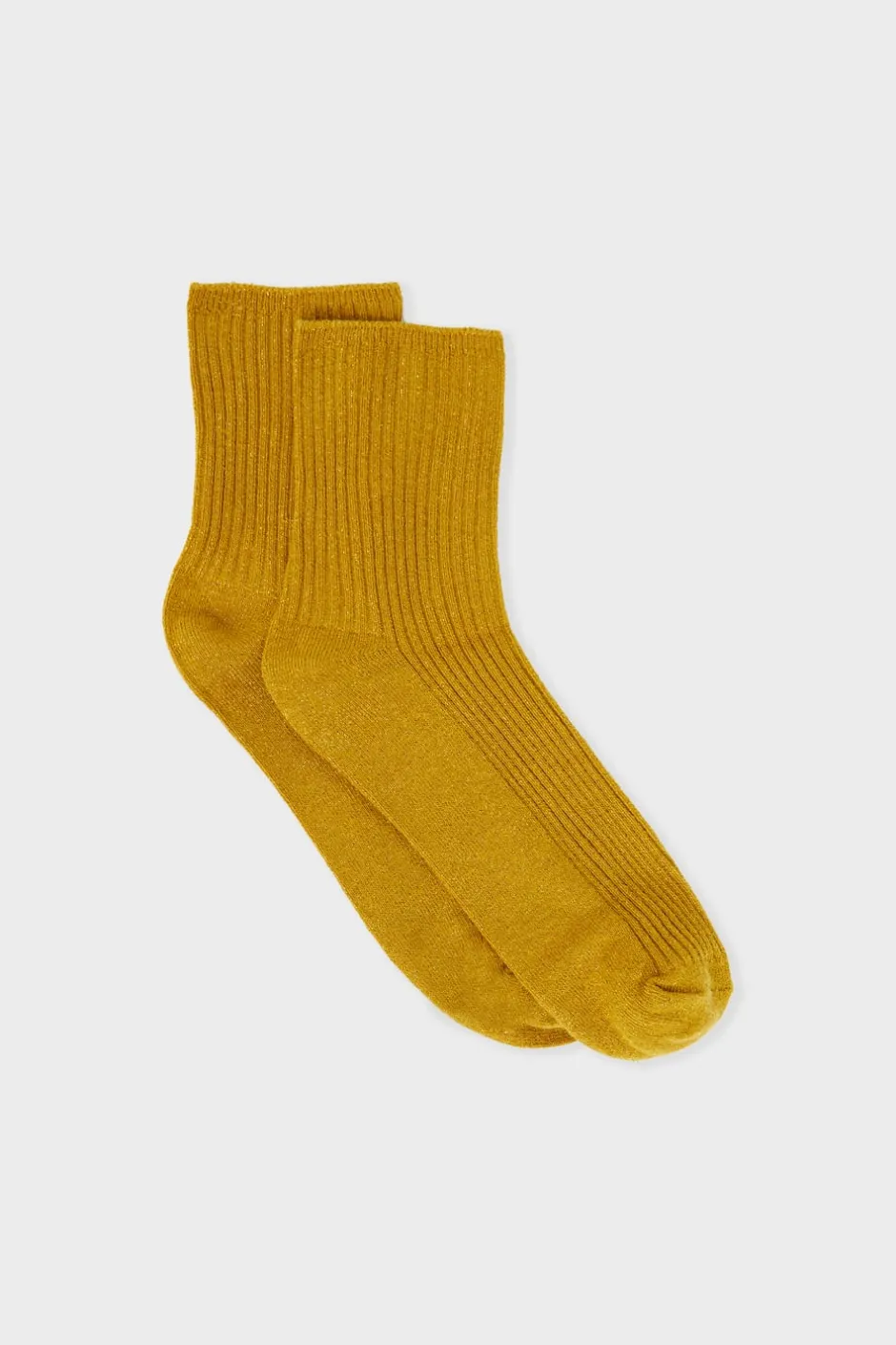 ETAM Calcetines|Medias Y Calcetines|Calcetines brillantes con algodón AMARILLO ÁCIDO