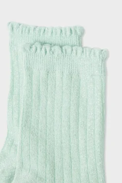ETAM Calcetines|Medias Y Calcetines|Calcetines brillantes con algodón VERDE