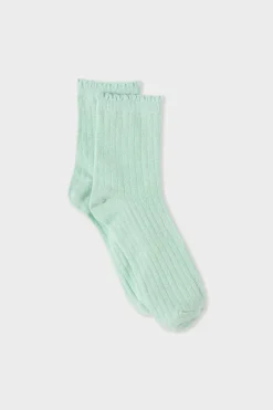ETAM Calcetines|Medias Y Calcetines|Calcetines brillantes con algodón VERDE