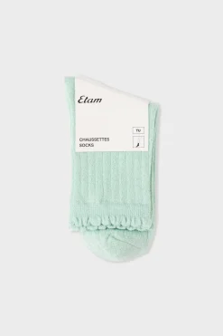 ETAM Calcetines|Medias Y Calcetines|Calcetines brillantes con algodón VERDE