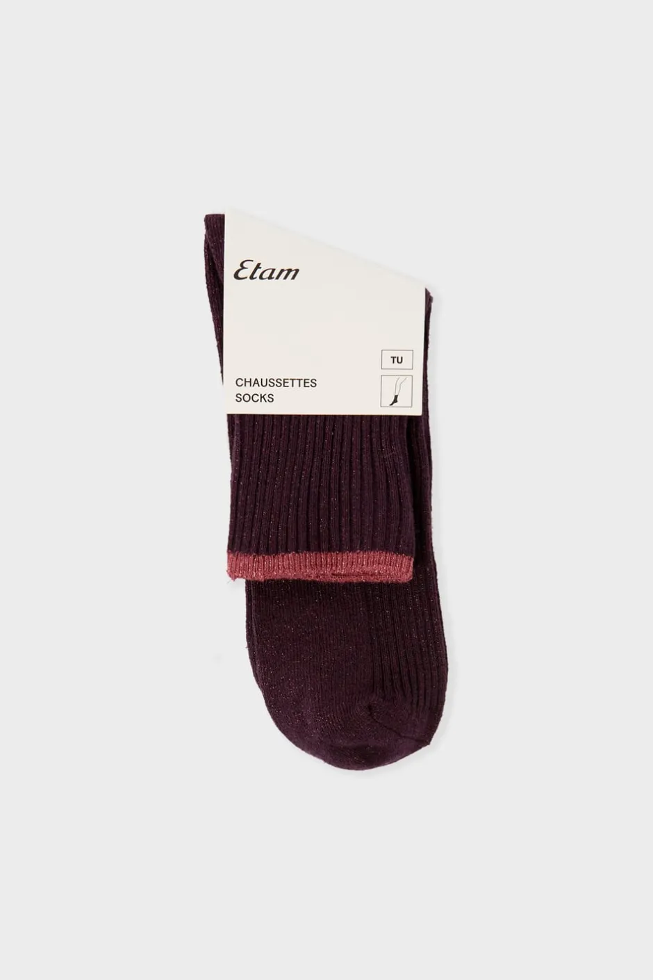 ETAM Calcetines|Medias Y Calcetines|Calcetines brillantes con algodón MORADO