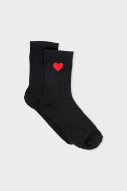 ETAM Calcetines|Medias Y Calcetines|Calcetines con efecto acanalado NEGRO