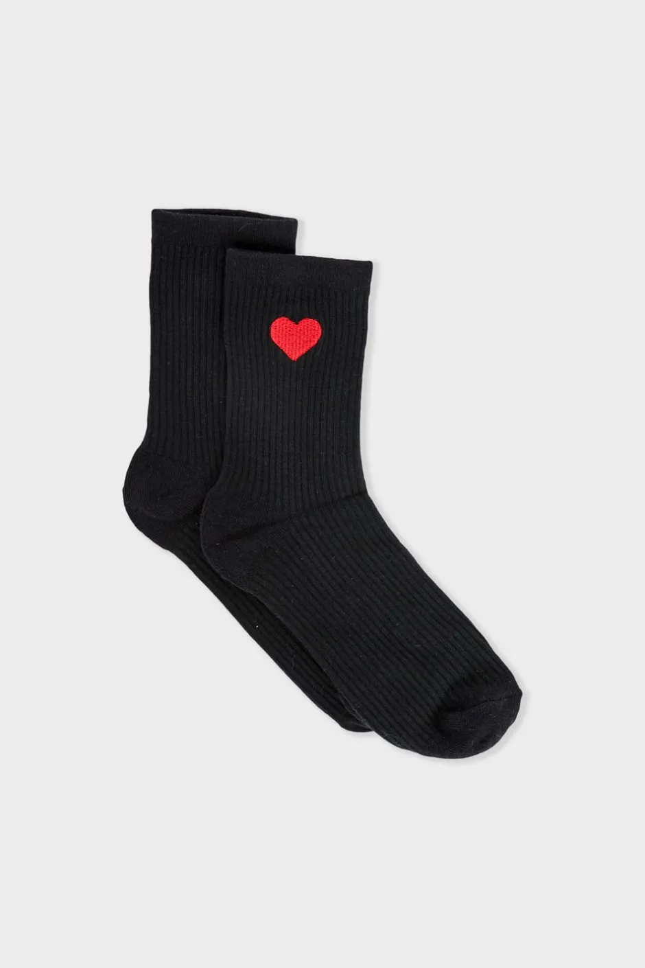 ETAM Calcetines|Medias Y Calcetines|Calcetines con efecto acanalado NEGRO
