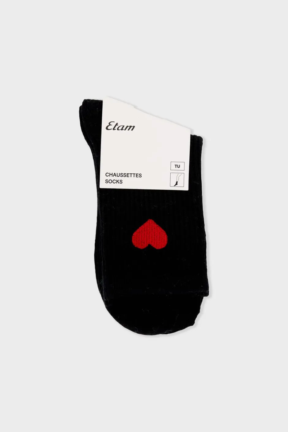 ETAM Calcetines|Medias Y Calcetines|Calcetines con efecto acanalado NEGRO