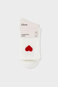 ETAM Calcetines|Medias Y Calcetines|Calcetines con efecto acanalado CRUDO