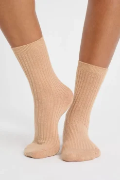 ETAM Calcetines|Medias Y Calcetines|Calcetines con efecto acanalado BEIGE