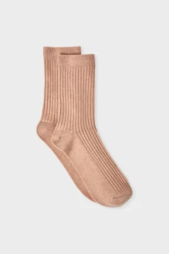 ETAM Calcetines|Medias Y Calcetines|Calcetines con efecto acanalado BEIGE