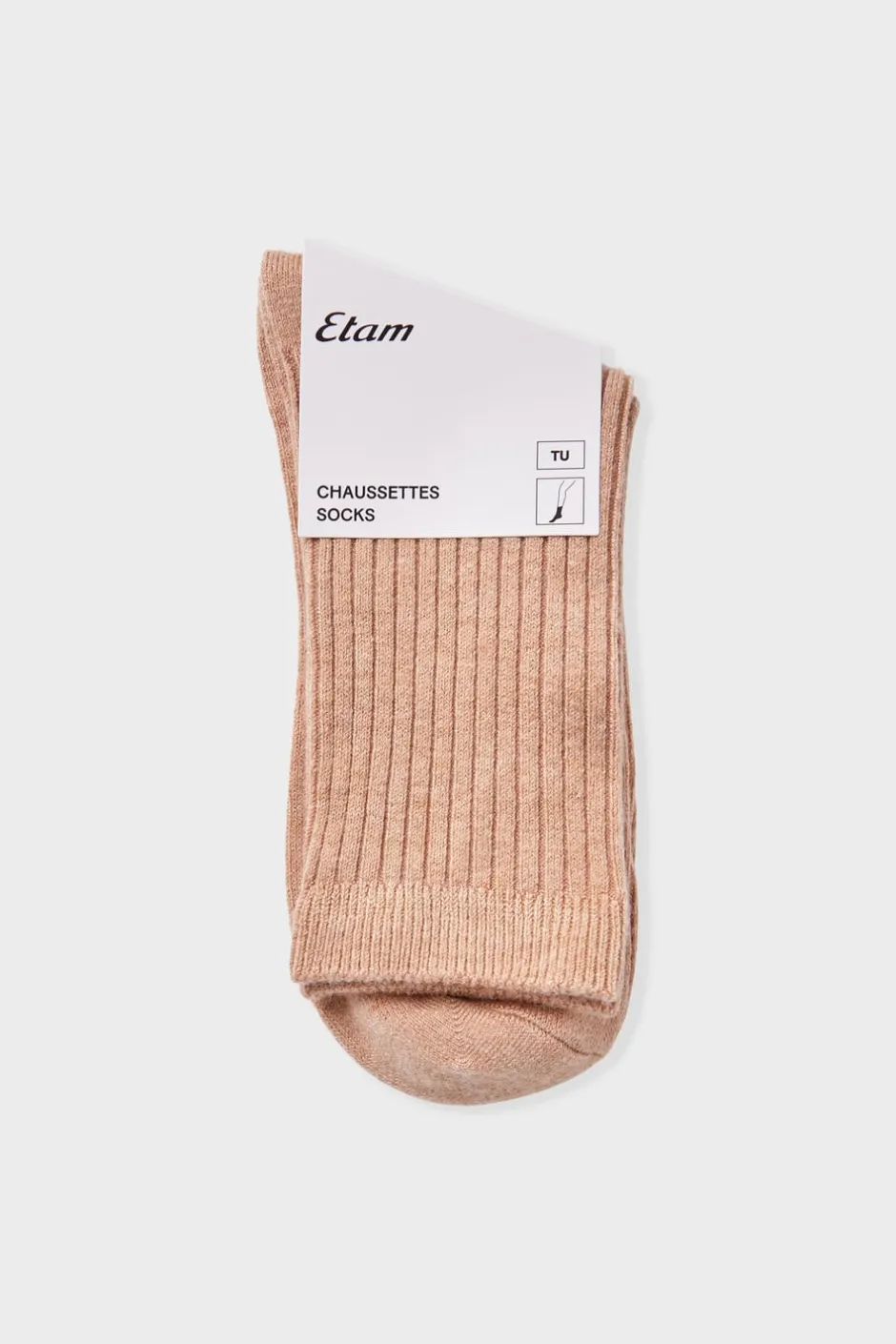 ETAM Calcetines|Medias Y Calcetines|Calcetines con efecto acanalado BEIGE