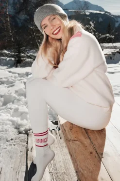 ETAM Accesorios|Calcetines con letras de algodón CRUDO