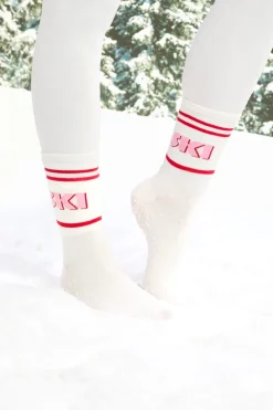 ETAM Accesorios|Calcetines con letras de algodón CRUDO