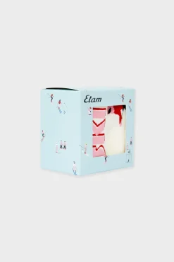 ETAM Accesorios|Calcetines con letras de algodón CRUDO