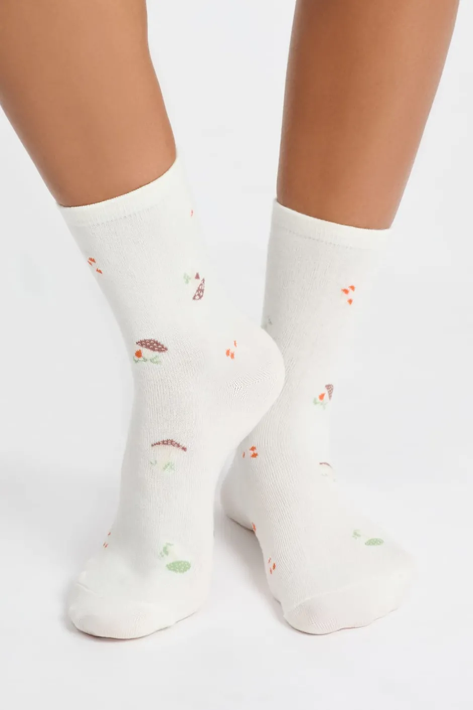 ETAM Accesorios|Calcetines de punto fino CRUDO