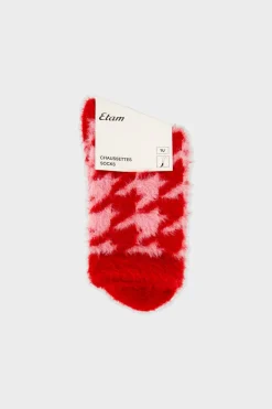 ETAM Calcetines|Medias Y Calcetines|Calcetines estampados ROJO