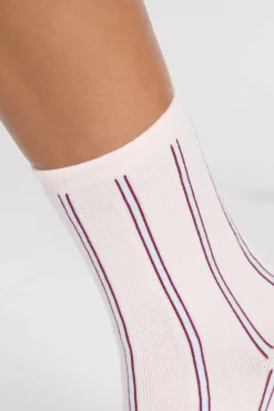 ETAM Accesorios|Calcetines estampados con algodón BURDEOS GRANATE
