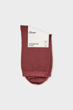 ETAM Calcetines|Medias Y Calcetines|Calcetines iridiscentes BURDEOS GRANATE