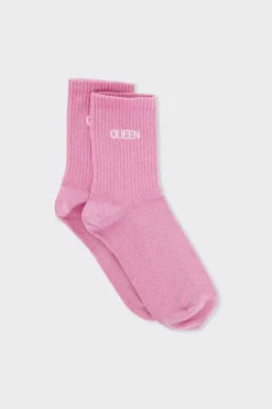ETAM Calcetines|Medias Y Calcetines|Calcetines irisados con letras ROSA