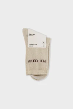 ETAM Calcetines|Medias Y Calcetines|Calcetines irisados con letras CRUDO
