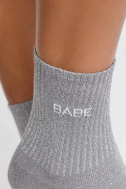 ETAM Calcetines|Medias Y Calcetines|Calcetines irisados con letras GRIS
