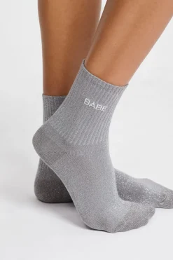 ETAM Calcetines|Medias Y Calcetines|Calcetines irisados con letras GRIS