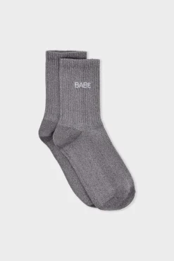 ETAM Calcetines|Medias Y Calcetines|Calcetines irisados con letras GRIS