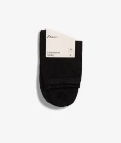 ETAM Calcetines|Medias Y Calcetines|Calcetines tejido brillantes NEGRO