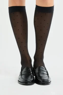 ETAM Calcetines|Medias Y Calcetines|Calcetines transparentes estampados NEGRO