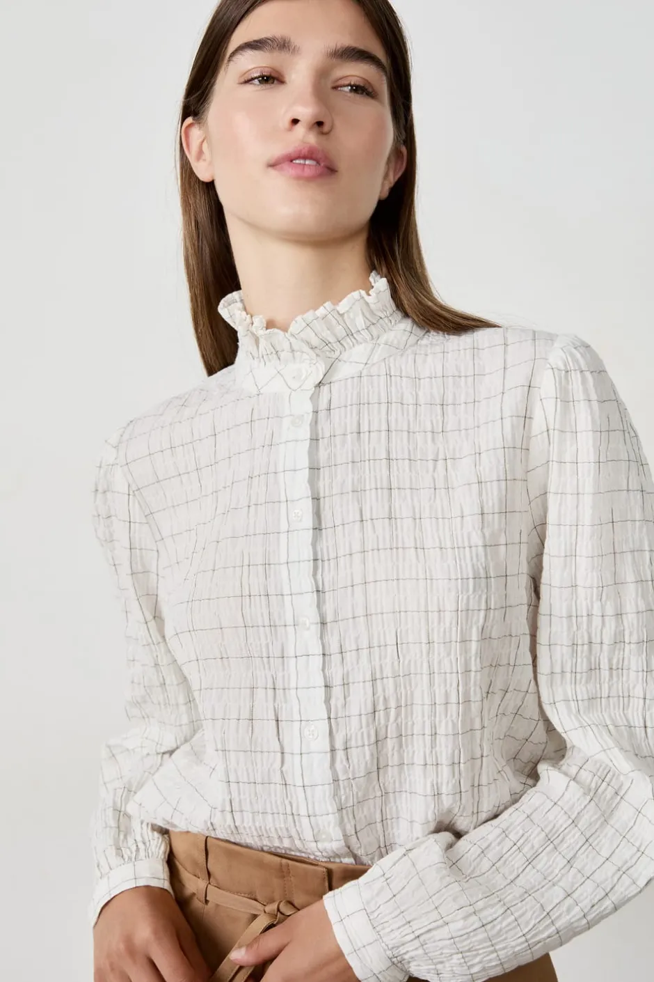 ETAM Camisas Fluidas|Camisas Chic|Camisa a cuadros DUNE