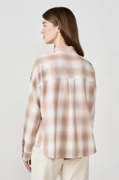 ETAM Camisas Fluidas|Camisas Chic|Camisa a cuadros MALVA