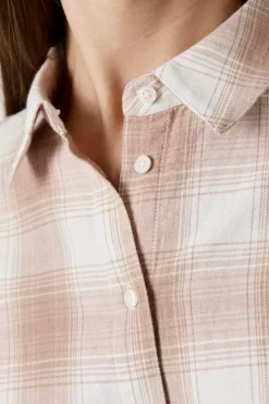 ETAM Camisas Fluidas|Camisas Chic|Camisa a cuadros MALVA
