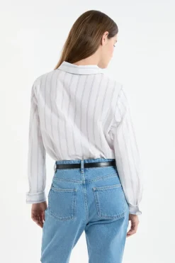 ETAM Camisas Y Blusas Estampadas|Camisas Fluidas|Camisa a rayas con algodón MALVA
