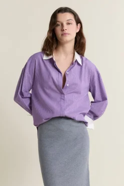 ETAM Camisas Y Blusas Estampadas|Camisas Fluidas|Camisa a rayas con algodón parma