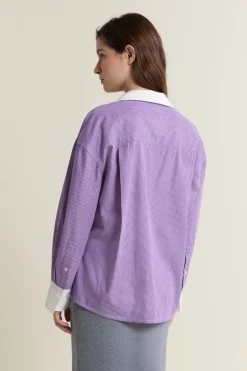 ETAM Camisas Y Blusas Estampadas|Camisas Fluidas|Camisa a rayas con algodón parma