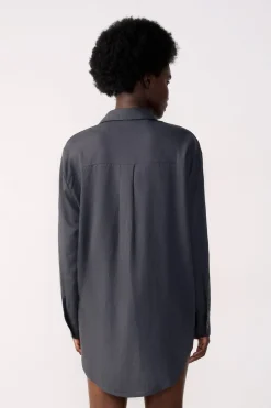 ETAM Túnicas Y Vestidos De Playa|Camisa de lino ANTRACITA