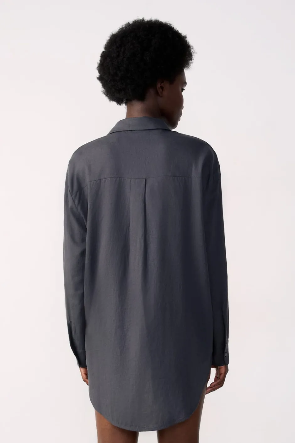 ETAM Túnicas Y Vestidos De Playa|Camisa de lino ANTRACITA