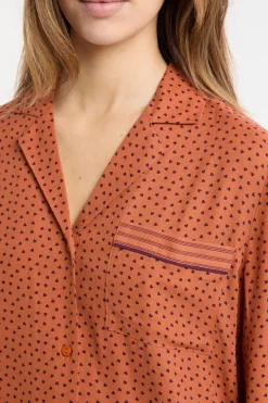 ETAM Los Pijamas Más Responsables|Partes De Arriba De Pijama|Camisa de pijama con estampado de corazones MARR&Oacute;N