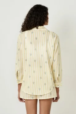 ETAM Partes De Arriba De Pijama|Camisa de pijama de algodón estampada AMARILLO